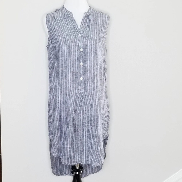 NWT Rails Jules Striped Linen Blend Tunic Dress XS - Picture 1 of 5